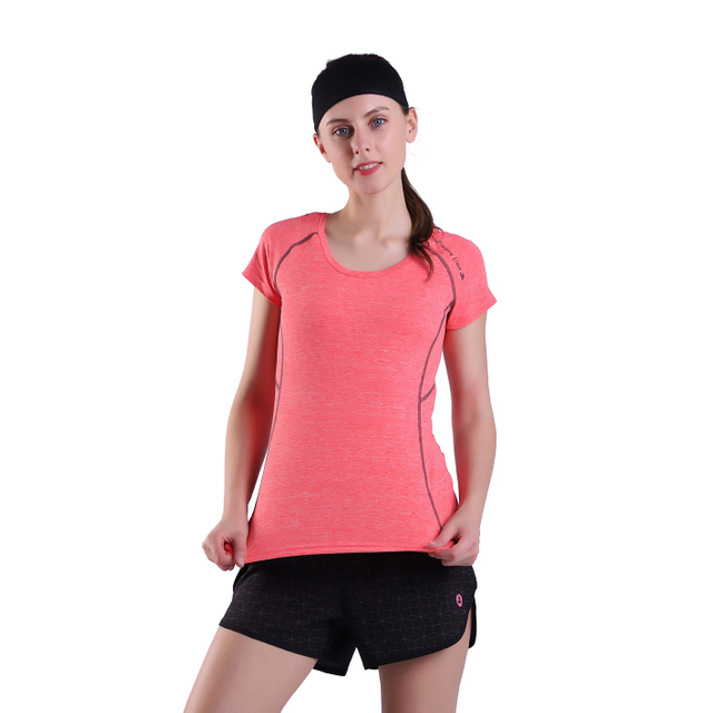 Femmes Quick Dry Fit Sweat Shirt T-Shirt Sports Workout Athletic Fitness Running Tops