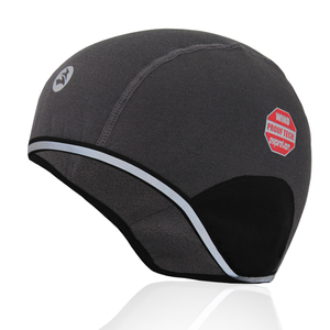 Protection des oreilles doublure de casque thermique hiver réfléchissant cyclisme course crâne casquette ski bonnet